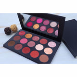 15 Colors Black Reddish Brown Eyeshadow Palette