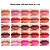 25 colors Moisturize matte White business card liquid lipstick