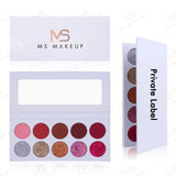 10 Colors White Eyeshadow Palette - MSmakeupoem.com