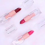 10 Color No Logo Lipsticks Matte / Crystal Square Tube Lipstick Customization