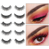 False eyelashes 3 pairs (imitation mink hair)