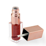 6 Colors Gold Lid Square Tube  Nude Lip Glosses